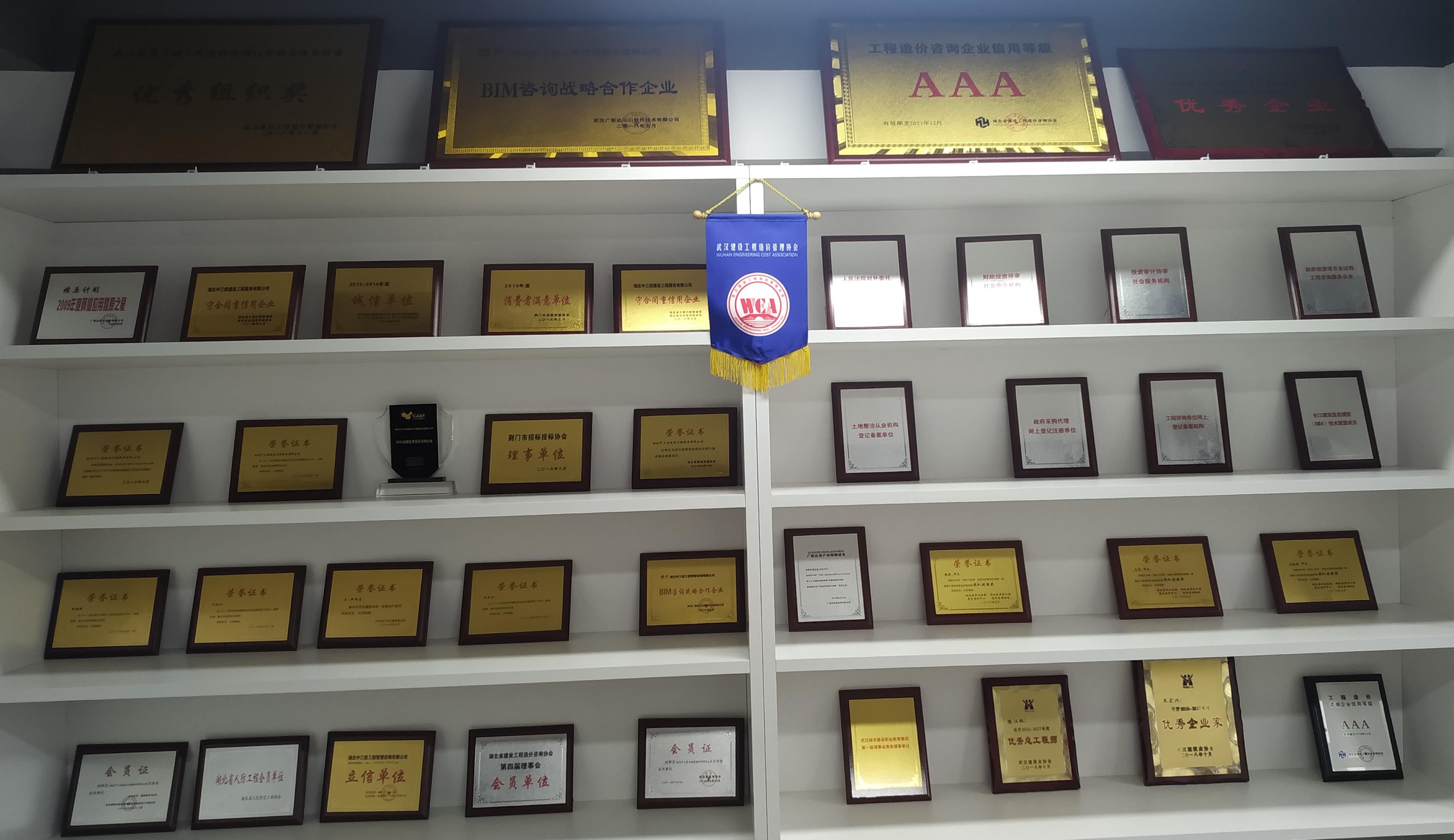 湖北中三信工程管理咨詢有限公司榮耀照片墻
